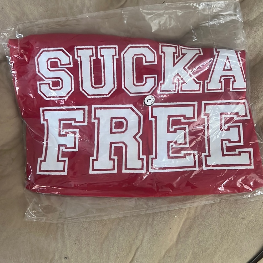 Large, Red/White “Sucka Free” T-shirt